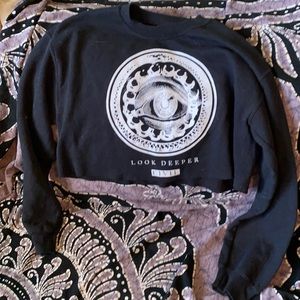 Civil cropped sweater size medium